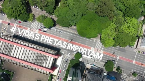 Paisagem urbana de São Paulo, Brasil. Paisagem deslumbrante do centro da cidade.