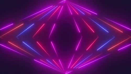 Colorful Neon Lines Loop