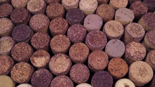 Los corchos de vino son un montón de fondo