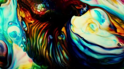 Abstract Water Paint Diffusion Art 64