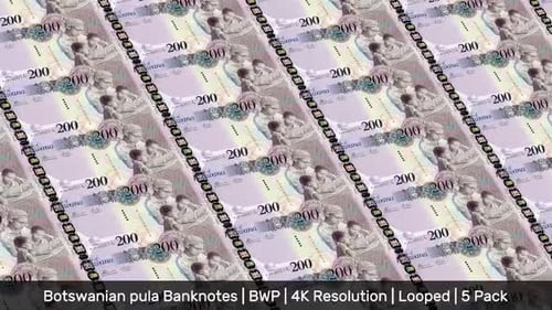 Billets du Botswana/Pula du Botswana/Devise P/BWP/ | Paquet de 5 | - 4K