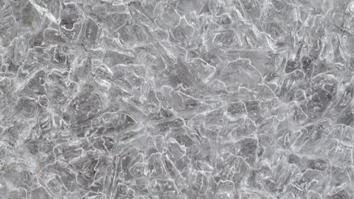 Jagged Ice Crystals Close Up in Winter