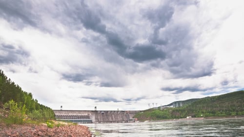 Hydroelectric Station on the River