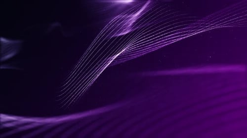 Abstract Purple Particle Wave Digital Background