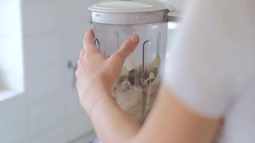 Fruits and Vegetables Blended for a Healthy Drink