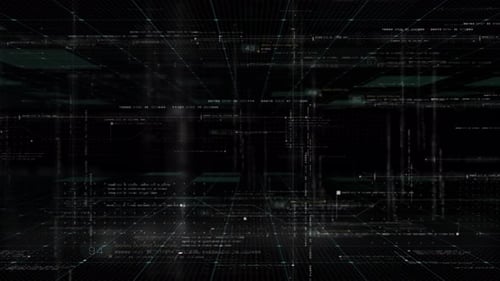 Futuristische Matrix-Cyber-Umgebung 03