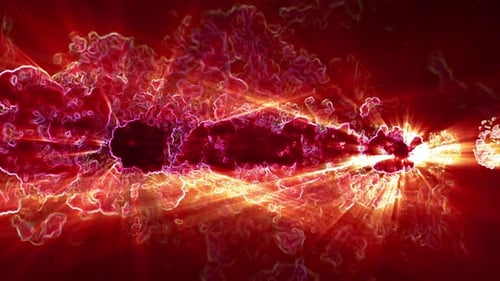 Fiery Plasma Energy Burst Reveal Transition