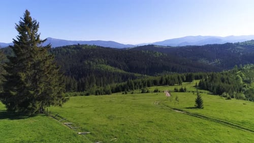 Mountain Village Landscape