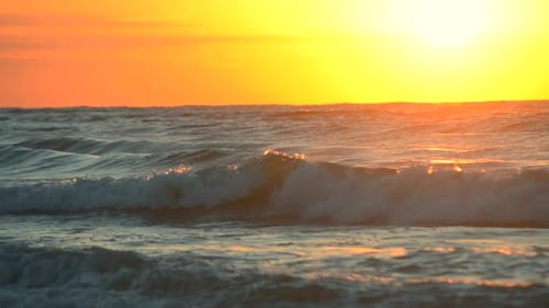 Sunset Sunrise Dawning at Sea Ocean