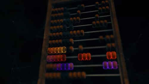 Abacus With Digital Particles Hd