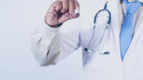 Health Professional Writing the Truth