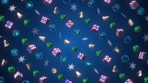 Weihnachtsdekoration 3 D Hintergrund 04