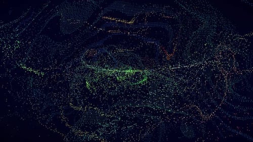 Abstract Digital Particle Wave Field Loop Background