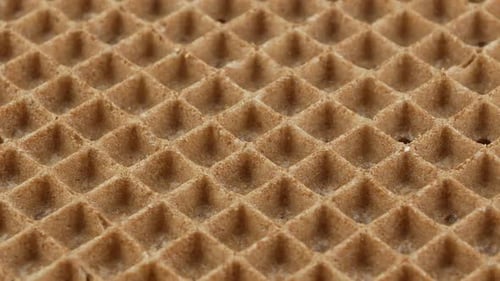 Crisp Waffle with Textured Square Indents