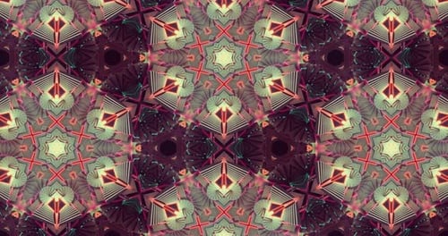 Dynamic Geometric Kaleidoscope Loop Background