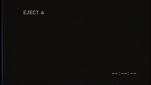 Videocassette recorder VCR or VHS Eject for overlay