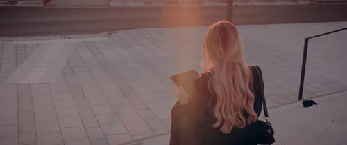 Secretary Woman with Glasses