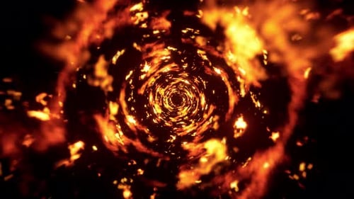 Abstract Fire Tornado 4K 02