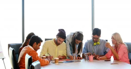 Team Collaboration in a Modern Office