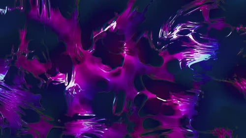 Vibrant Abstract Fluid Glossy Liquid Loop Background