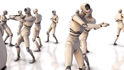 Humanoid Robot Dance Cute Robots Dancing Smart Robot Dance Show Robot Performance Dance Party Hd