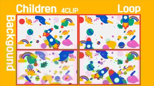 Children Background 4 Clip Loop