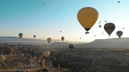 Cappadocia, Turkey: Hot Air Balloons Over Surreal Landscape