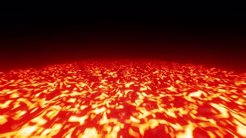 Sprudelnde Lavafluss