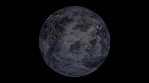 Tierra de noche desde el espacio