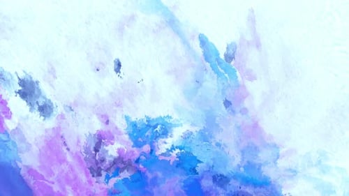Abstract Watercolor Paint Spreading Loop Background