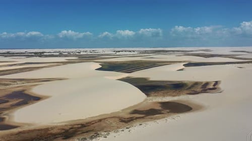Lencois Maranhenses Brazil. Tropical scenery. Northeast Brazil.