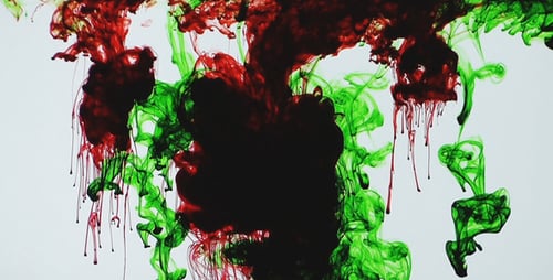 Encre colorée abstraite sous l'eau 5