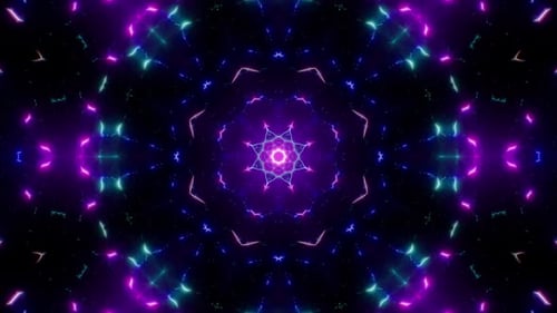 VJ Neonlichter Wave Loop 4K 03