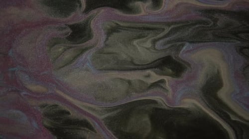 Colored Paints Spreading And Blending