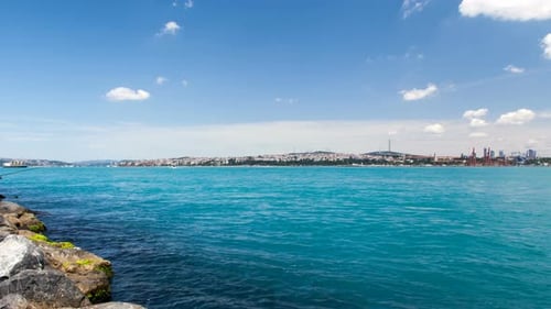 Istanbul Turkey Timelapse on the Bosphorus Strait