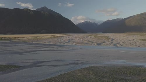 Beautiful glacial valley in Southern Alps