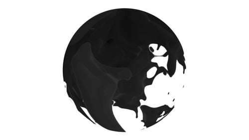 Fluid Ink Splatter Circle Reveal Transition