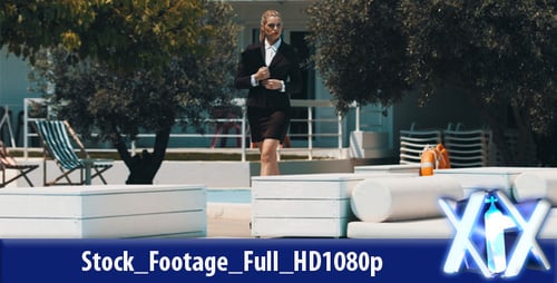 Businesswoman By The Pool