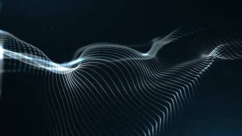 Line Particles Waving Background