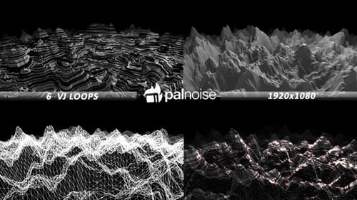 Wireframe Fields VJ (paquete de 6)