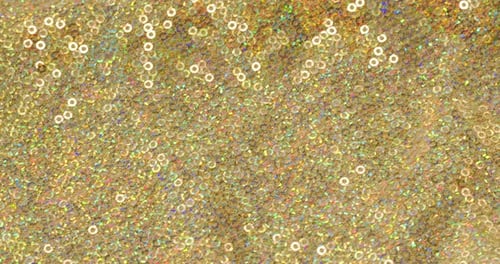 Tissu brillant scintillant avec sequins en gros plan