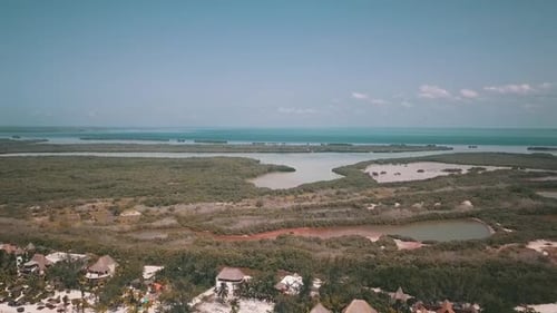 Photo de Holbox par Drone en 60 images par seconde