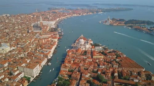 Aerial View of Venice Italy