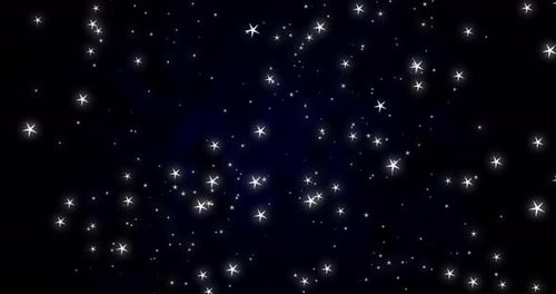 Sparkling Star Field Animation with Twinkling Effect