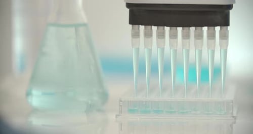 Pipette im Labor