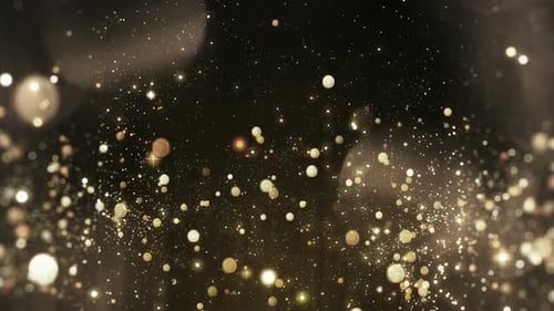 Particule légère en or