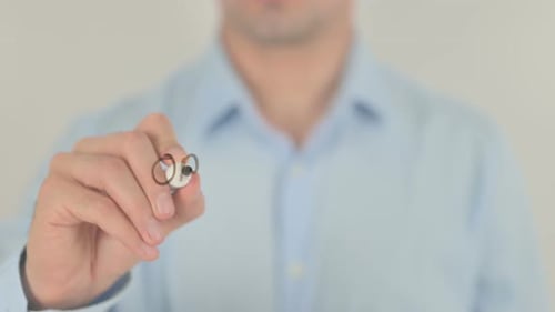 Hand Writing Orientation on Clear Surface