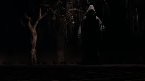 Night Cemetery and the Grim Reaper