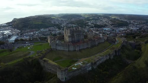 Aerial View of the Dover Castle