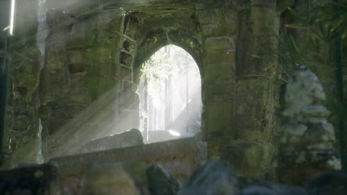 Ruins of Famous Temple in Cambodian Angkor Wat Area